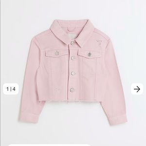 River island cropped denim jacket